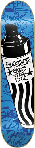 SUPERIOR BLACK BOOK Skateboard Deck-7.75 BLUE