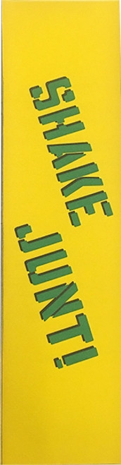 SHAKE JUNT SINGLE SKATE GRIP SHEET SPRAYED YEL/GRN GRIP 9"x33"