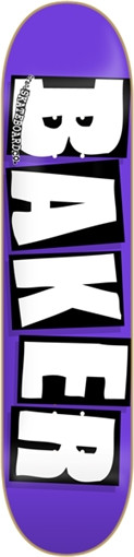 BAKER BRAND LOGO SKATEBOARD DECK-7.88 PURPLE