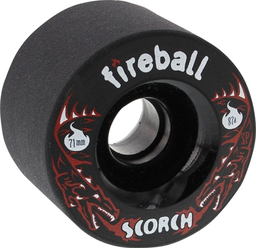 FIREBALL SCORCH 71mm 87a BLACK Skateboard Wheels