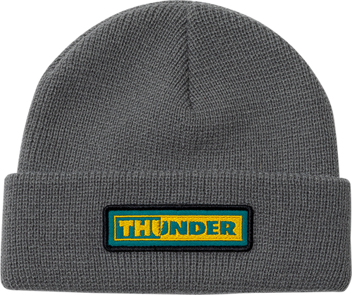 THUNDER BOLTS PATCH BEANIE GREY
