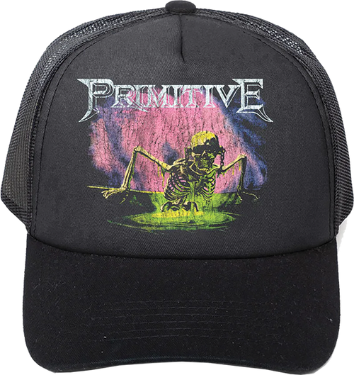 PRIMITIVE BIRTH TRUCKER HAT ADJ - BLACK