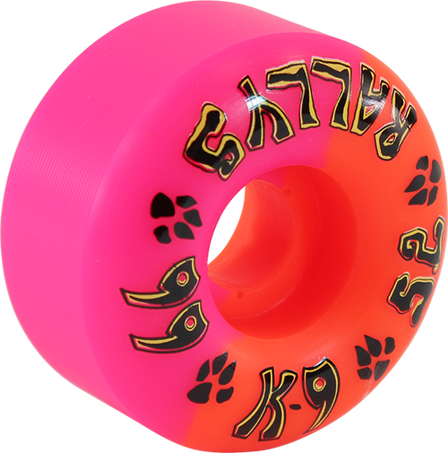 DOGTOWN K-9 RALLYS 52mm 99a PINK/ORG WHEELS SET