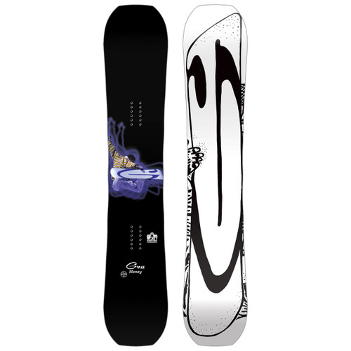 GNU Money Snowboard Black Blue 156