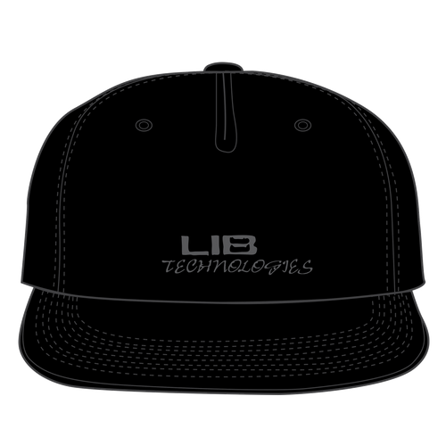 Lib Tech Logo Cap Hat Black Snapback