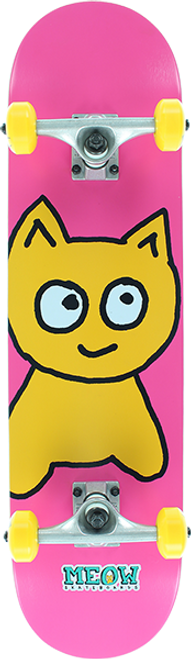 MEOW BIG CAT SKATEBOARD COMPLETE 7.75 PINK