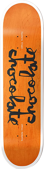 CHOCOLATE ROBERTS TWIN CHUNK SKATE DECK-8.25 ORANGE