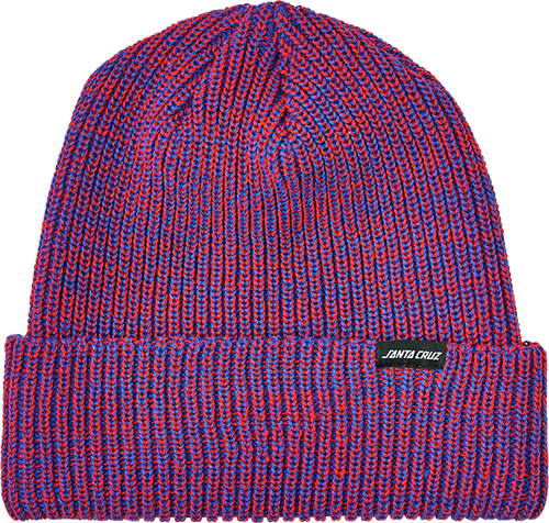 SANTA CRUZ DECODER STRIP BEANIE NAVY/RED MARLE