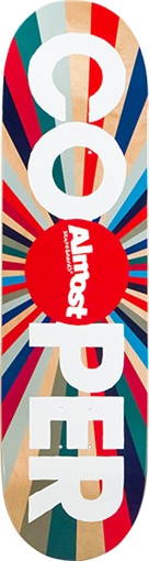 ALMOST WILT COLOR WHEEL SKATEBOARD DECK-8.25 r7 sale