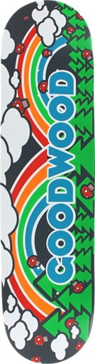 GOODWOOD DOUBLE RAINBOW SKATEBOARD DECK -8.0