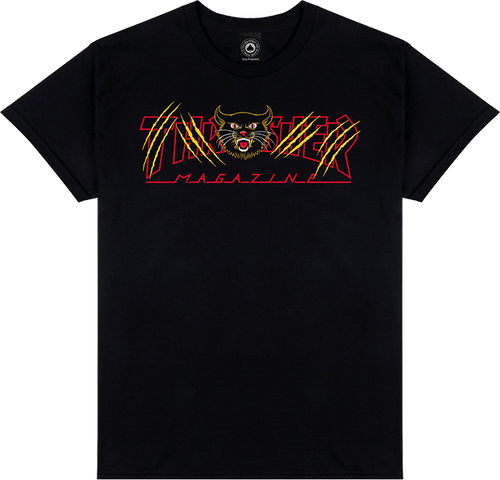 THRASHER GATO SS TSHIRT LARGE-BLACK