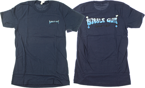 BUBBLE GUM GRADIENT BLUE LOGO SS L-NAVY HEATHER