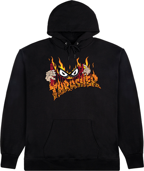 THRASHER NECKFACE SUCKA FREE HOODIE SMALL-BLACK