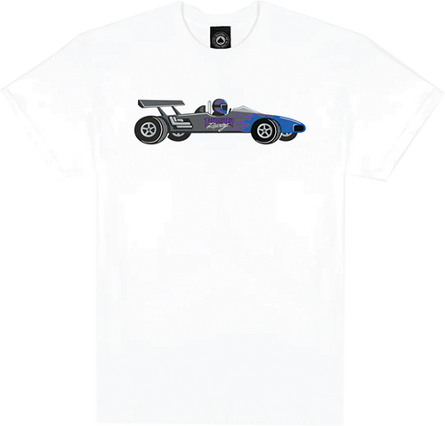 THRASHER RACECAR SS TSHIRT LARGE-WHITE