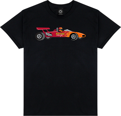 THRASHER RACECAR SS TSHIRT MEDIUM-BLACK