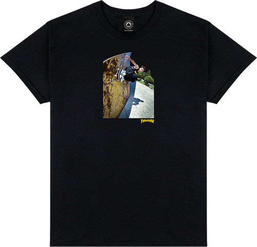 THRASHER MIC-E WALLRIDE SS TSHIRT XL-BLACK