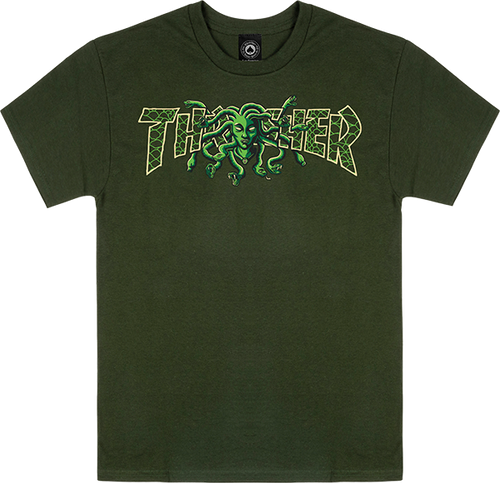 THRASHER MEDUSA SS TSHIRT LARGE-FOREST GREEN