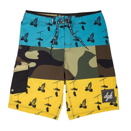 DGK Combo Bored Short Trunks Boardshorts Multi