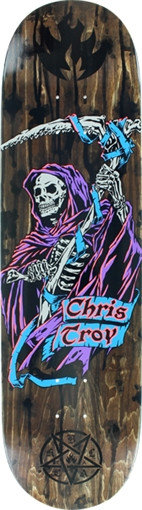 BLACK LABEL TROY BLOOD & GUTS II SKATEBOARD DECK-8.5 assorted veneers