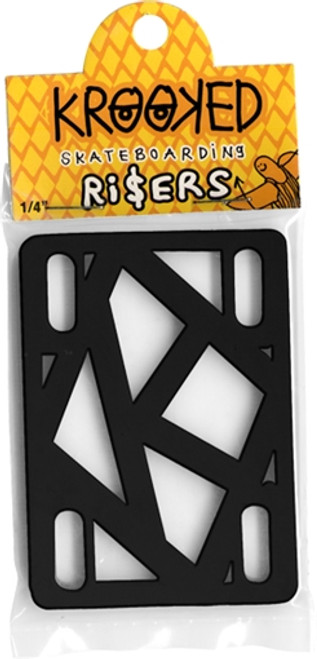 KROOKED RISER PADS 1/4" BLACK (Set of 2)