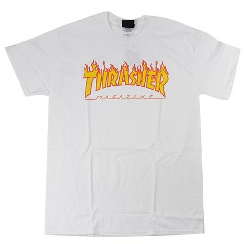 Thrasher Flame SS Shirt White S