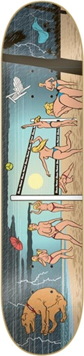 SKATE MENTAL STABA GIRLS VOLLEYBALL Skateboard Deck-8.25