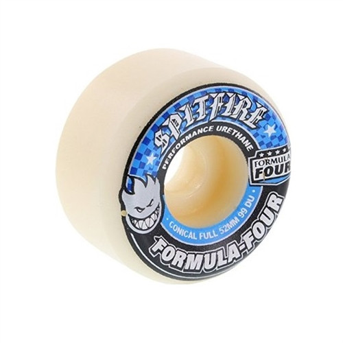Spitfire F4 Conical Full White Blue 52mm/99d