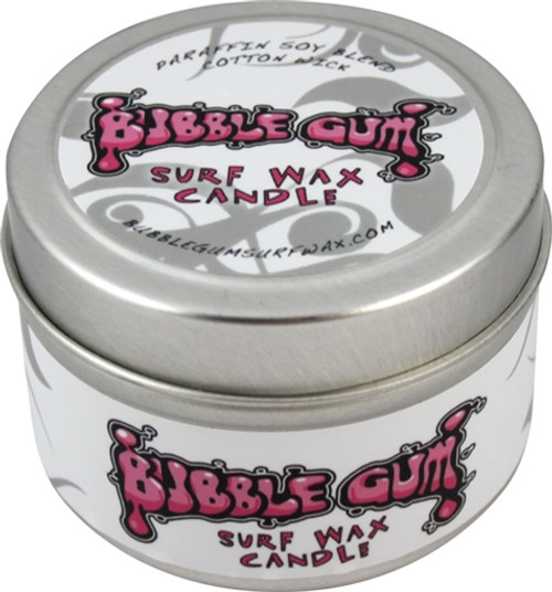 BUBBLE GUM 4oz TRAVEL TIN CANDLE COCONUT