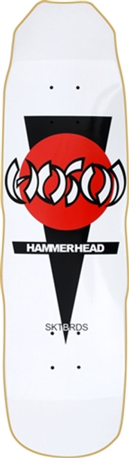 HOSOI HAMMERHEAD OG MICRO SKATEBOARD DECK -7.875x27.5 WHITE