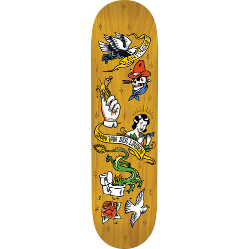 ANTI HERO VAN DER LINDEN NO REGERTS SKATEBOARD DECK 8.5