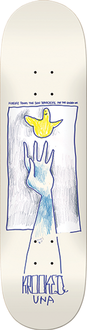 KROOKED FARRAR GOLDEN SKATEBOARD DECK-8.28