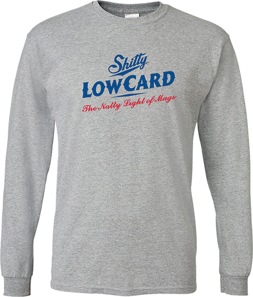 LOWCARD NATTY LOGO LONGSLEEVE XLARGE HEATHER GREY