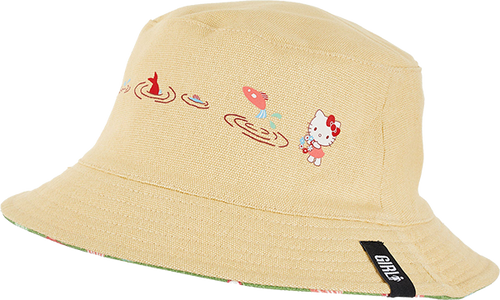 GIRL HELLO KITTY SHROOM FISHING REV.BUCKET HAT NAT