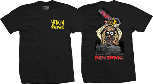 HEROIN TEGGXAS CHAINSAW SS TSHIRT XXL BLK