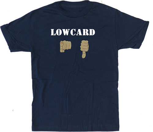 LOWCARD YOU SUCK SS TSHIRT LARGE NAVY