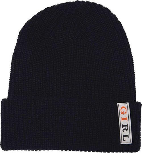 GIRL SERIF CABLE BEANIE NAVY