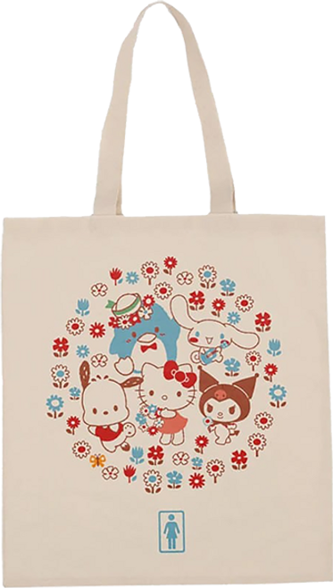 GIRL HELLO KITTY TEAM KITTY TOTE BAG NATURAL