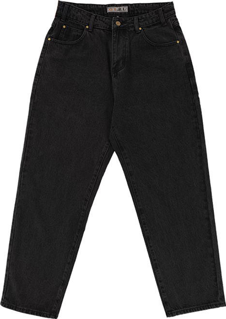 GIRL JEANS 38 WASHED BLACK