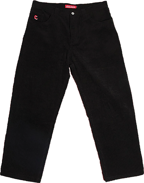 CHOCOLATE CORD PANTS 36 BLACK