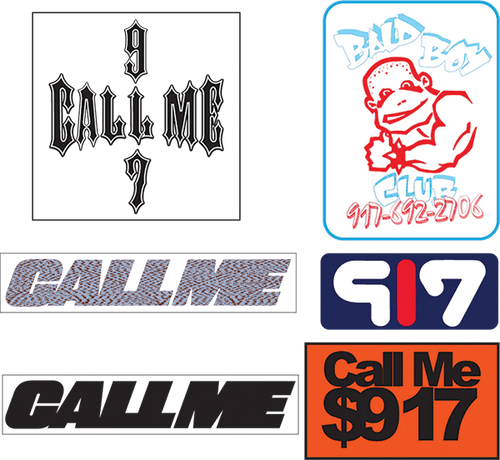 CALL ME 917 SP23 10/PK ASSORTED STICKERS