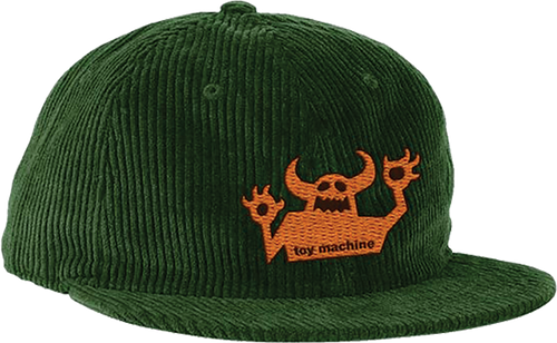 TOY MACHINE OG MONSTER CORD HAT ADJ-FOREST GREEN