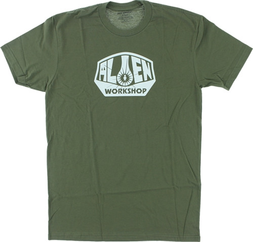 ALIEN WORKSHOP OG LOGO SS TSHIRT MEDIUM MILITARY GREEN