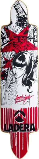 LADERA KATIE BONES Longboard Deck-9.75x28" downhill