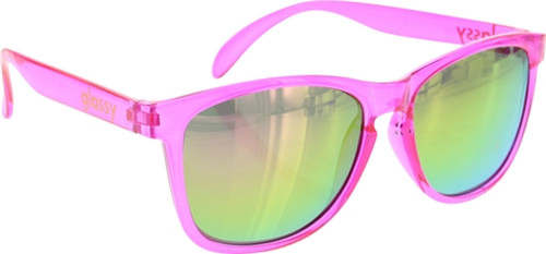GLASSY DERIC CANCER HATER PINK SUNGLASSES