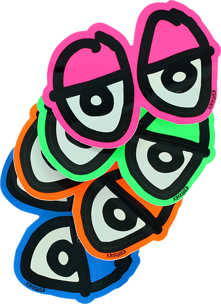 KROOKED EYES DIECUT MED DECAL STICKER single