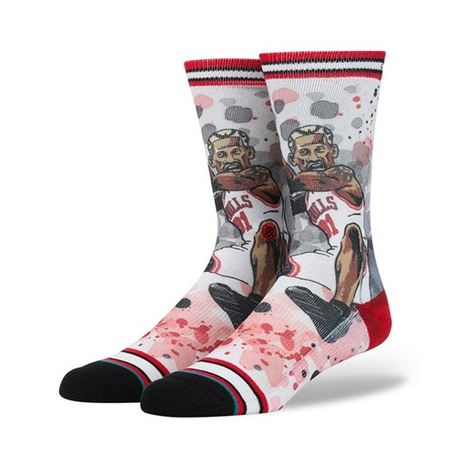 Stance The Worm Mens Socks Red M (6-8.5)