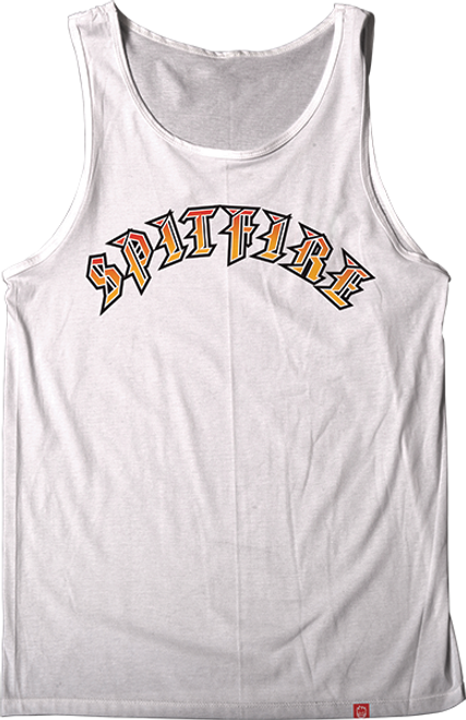 SPITFIRE OLD E FADE FILL TANK TOP MD-WHT/RED/GOLD FADE