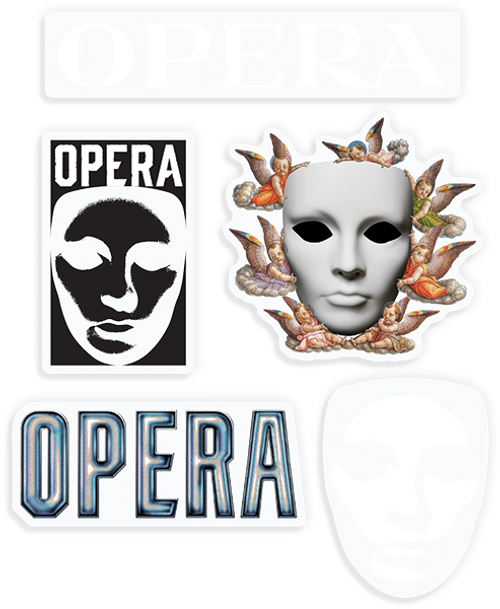 OPERA STAGE 10/PACK ASSORTED STICKERS