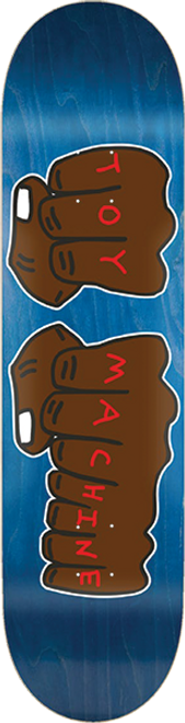 TOY MACHINE FISTS NEW 001 SKATEBOARD DECK-7.75 ASSORTED
