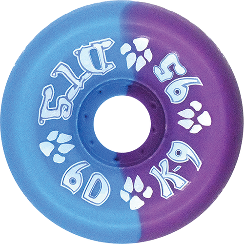 DOGTOWN K-9 80'S 60mm 95A NAVY/PUR 50/50 WHEELS SET